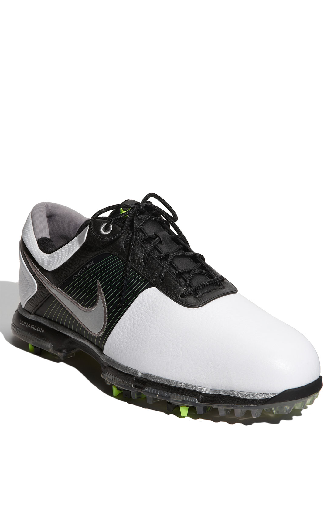 Nike Lunar Control Golf Shoe in White for Men (white/ silver/ volt