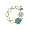 Nikki Baker Turquoise & Pearl Bracelet in Blue (turquoise) - Lyst