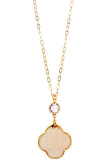 Peggy Li Carved Cross Necklace - Lyst