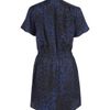 Sea Ny Blue Broken Chain Print Lace Neck Dress in Blue - Lyst