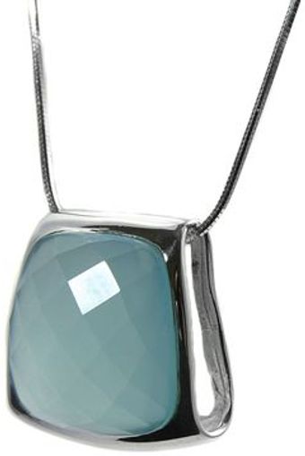 Sikara & Co. Sikaras Faceted Trapezoidal Capri Pendant - Aqua - Lyst