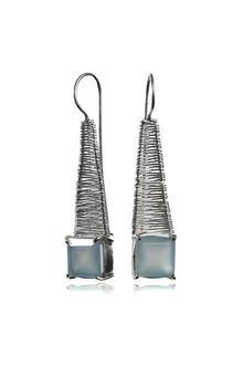 Sikara & Co. Sikaras Step Ladder Earrings with Square Stone (a - Lyst