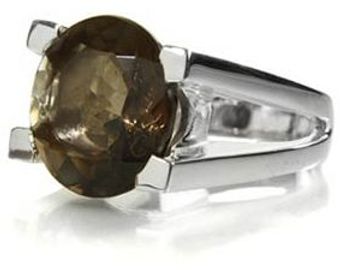 Sikara & Co. Sikaras Da Vinci Four Prong Cocktail Ring - Smoky - Lyst