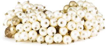 St. John Collection Faux Pearl & Bead Bracelet - Lyst