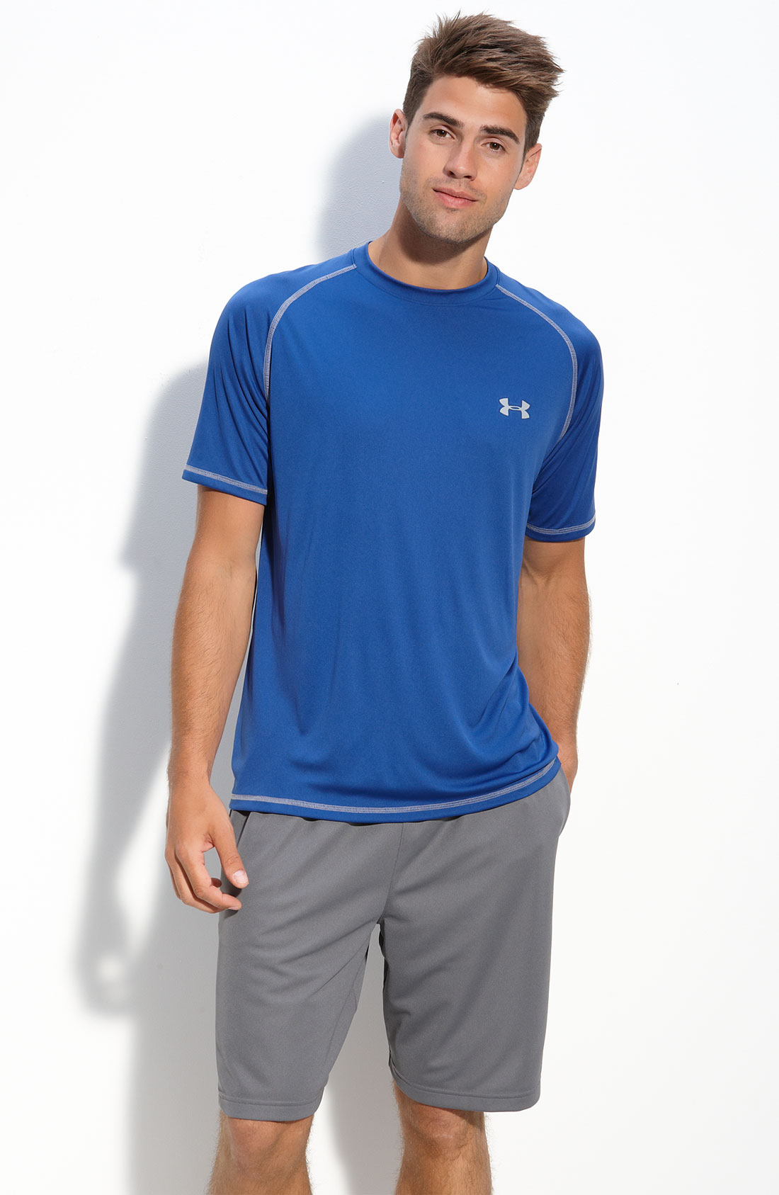 Under Armour 4 Bottle Heatgear® Uv Protection Tshirt in Blue for Men