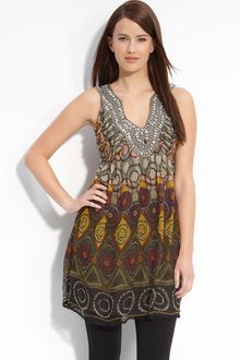 Alberto Makali Sleeveless Studded V-neck Tunic - Lyst