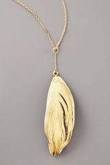 Aurelie Bidermann Gold-dipped Swan Feather Necklace