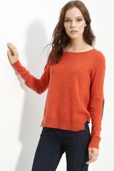 Autumn Cashmere Elbow Patch Cashmere Sweater