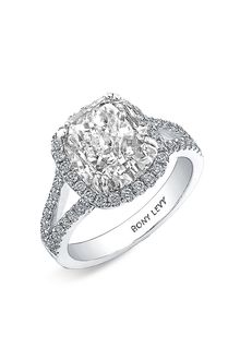 Bony Levy Bridal Pavé Diamond Split Shank Semi Mount Ring (nordstrom Exclusive) - Lyst