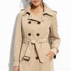 Calvin Klein Trench with Zip Out Lining in Khaki - Lyst