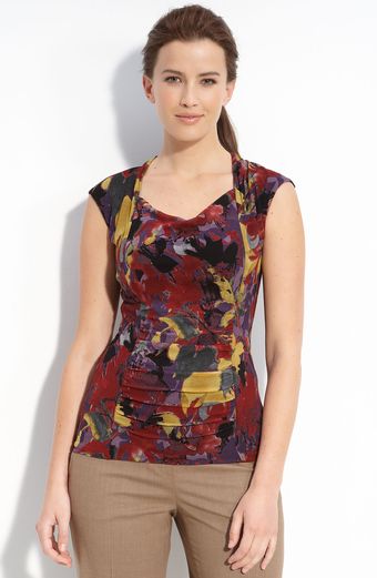 Classiques Entier Atelier Cap Sleeve Ruched Top - Lyst