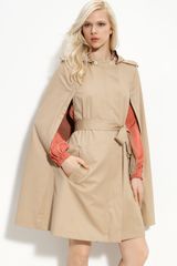 Diane Von Furstenberg Hooded Cotton Cape