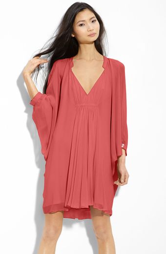 Diane Von Furstenberg Fleurette Silk-chiffon Mini Dress - Lyst