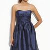 Eliza J Strapless Taffeta Dress in Blue (navy) - Lyst