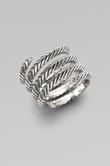Elizabeth And James Sterling Silver Spiral Ring