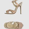 Giambattista Valli High Heeled Sandals in Gold (beige) - Lyst