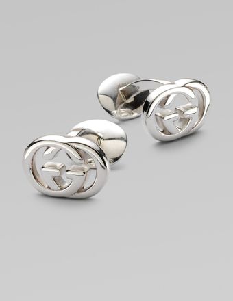 Gucci Silver Cuff Links - Lyst