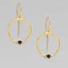 Gurhan 24k Gold & Black Diamond Hoop Earrings in Gold - Lyst
