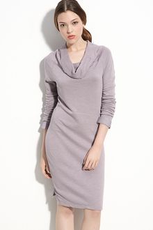 James Perse Cowl Neck Sweatshirt Dress - Lyst