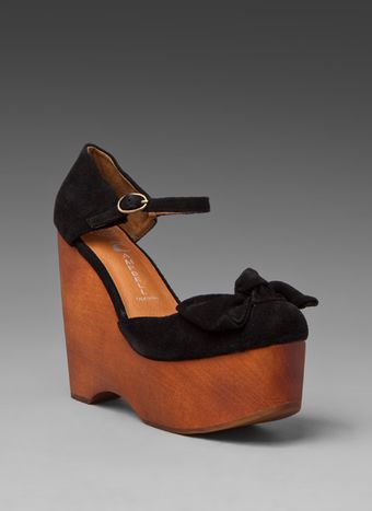 Jeffrey Campbell Daisy D Wood Platform Sandal - Lyst