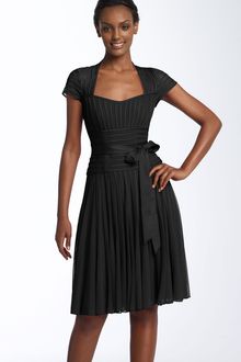 Js Collections Sweetheart Neck Mesh & Satin Dress - Lyst