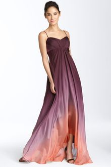 Js Collections Ombré Chiffon Gown - Lyst