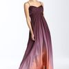 Js Collections Ombré Chiffon Gown in Purple (purple / orange) - Lyst