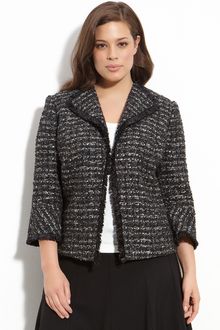 Lafayette 148 New York Crop Tweed Jacket (plus) - Lyst