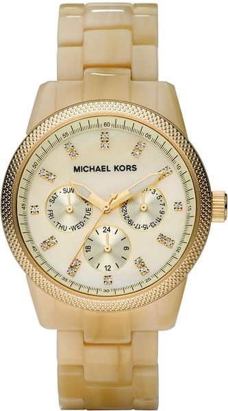 Michael Kors Horn Jet Set Watch - Lyst