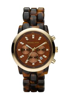 Michael Kors Oversized Tortoise Watch - Lyst