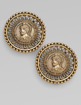 Oscar de la Renta Russian-inspired Coin Earrings - Lyst