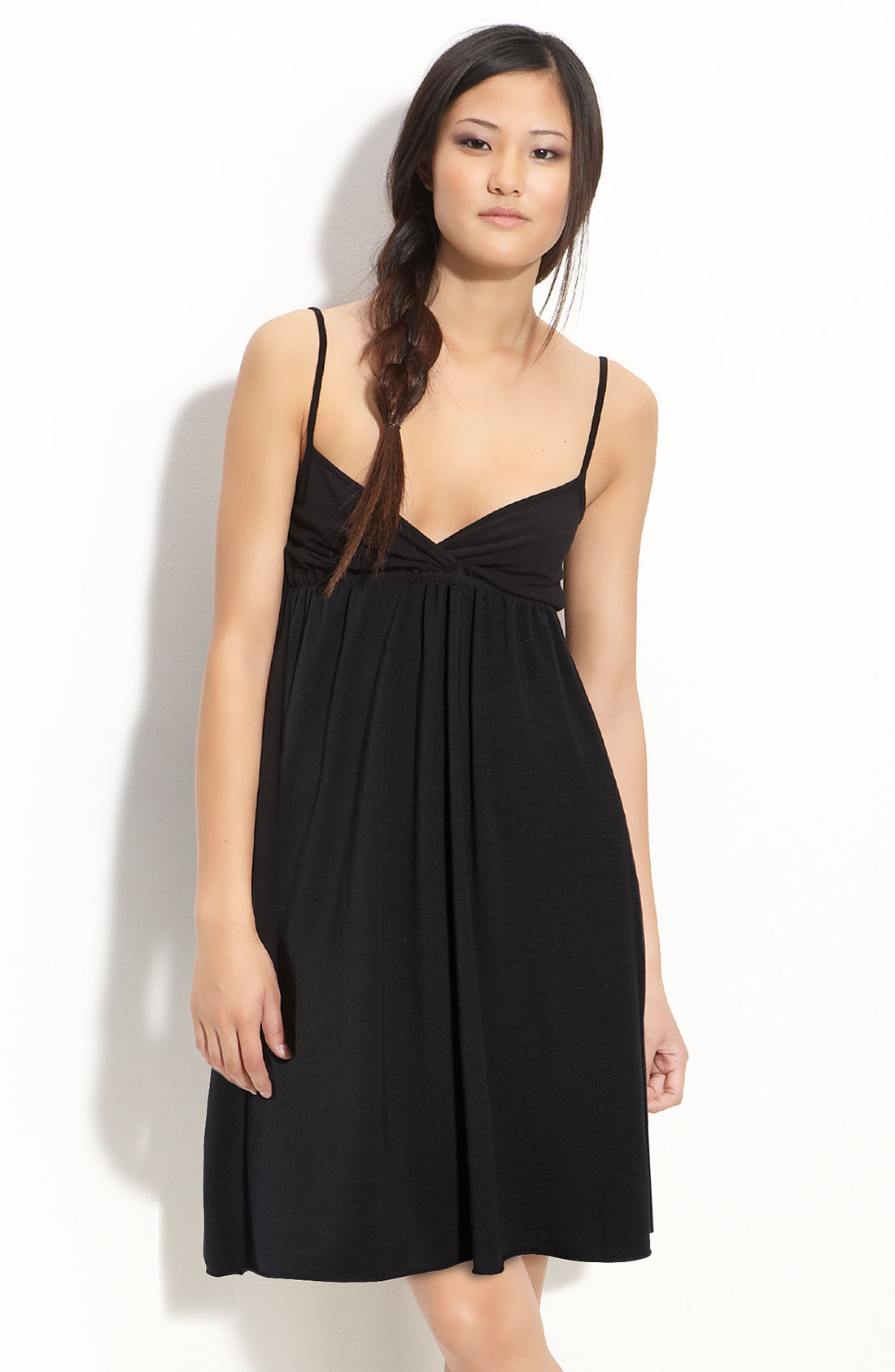Splendid Short Jersey Tank Dress in Black Lyst