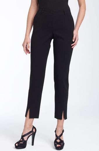 St. John Evening Crepe Ankle Pants - Lyst