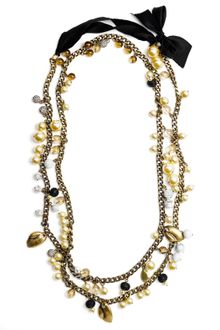 St. John Collection Faux Pearl & Bead Necklace - Lyst