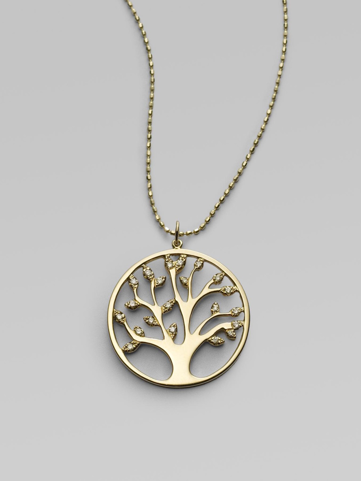 Sydney Evan Diamond & 14k Yellow Gold Tree Of Life Necklace in Gold Lyst