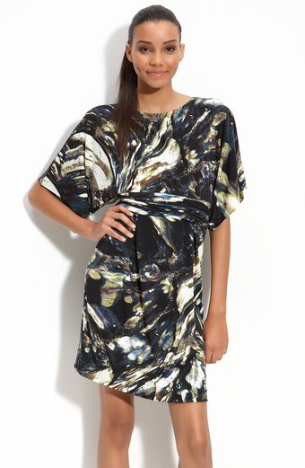 Taylor Dresses Print Jersey Dress - Lyst