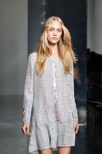 Theyskens' Theory Spring 2012 Lilac Tweed Dress - Lyst