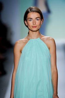 Tibi Spring 2012 Blue Midi Dress - Lyst
