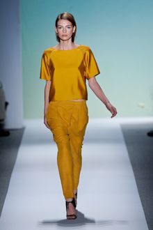 Tibi Spring 2012 Gold Pants - Lyst