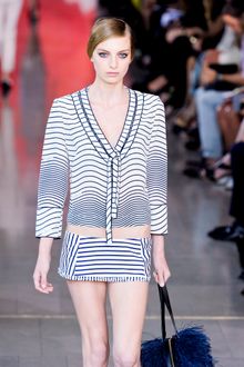 Tory Burch Spring 2012 Nautical Long-Sleeve Blouse - Lyst