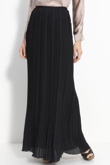 Vince Pleated Chiffon Maxi Skirt - Lyst