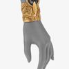 Yves Saint Laurent Onyx Cuff Bracelet in Gold - Lyst