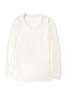3.1 Phillip Lim Antique White Chiffon Long Sleeve Melange T-shirt - Lyst