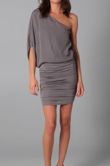 Alice + Olivia One Shoulder Ruched Dress - Lyst