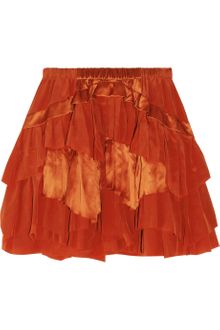 Antik Batik Virginie Tiered Silk Mini Skirt - Lyst