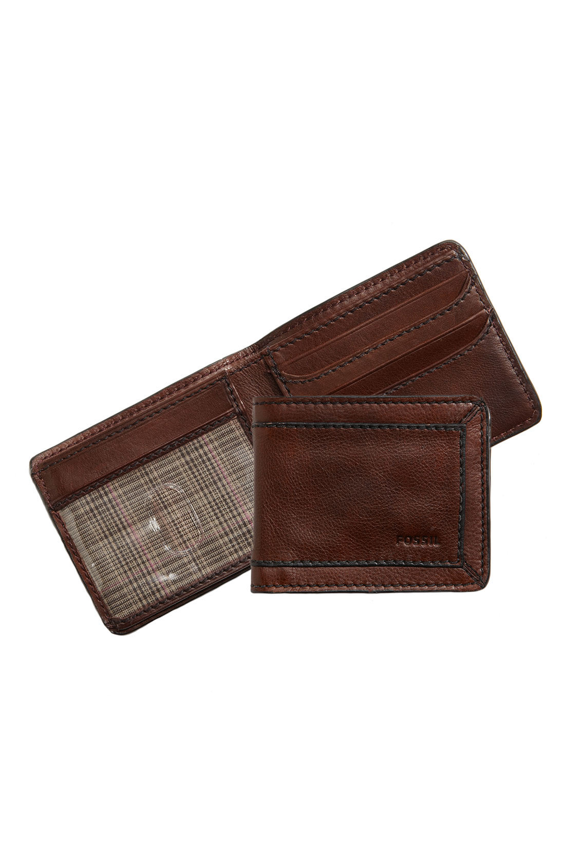 Fossil Lineage Travel Wallet in Brown for Men Lyst