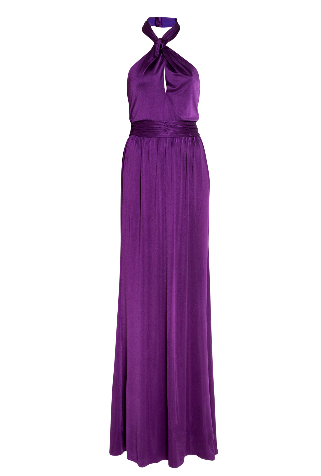 Halston Heritage Purple Halter Neck Twist Maxi Dress in Purple Lyst