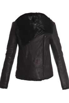 Helmut Lang Crux Wool and Leather Jacket - Lyst