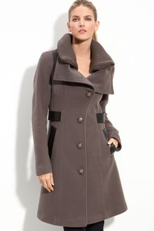 Mackage Nola Leather Trim Coat - Lyst