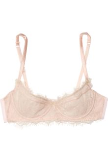 Mimi Holliday By Damaris Macaroon Silk-chiffon Plunge Bra - Lyst